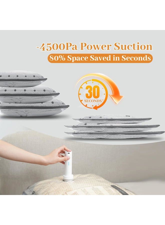 ADTO Travel Vacuum Seal Bags for Clothing with Portable Electric Pump, 15 Pack Space Saver Vacuum Storage Bag, Compression Packing Bag for Clothes Luggage & Suitcase, Cruise Vacation & Home Essentials - Image 2