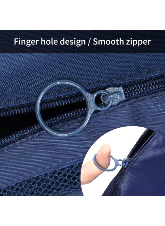 حقيبة أدوات الزينة للسفر قابلة للطي، حقائب سفر محمولة مقاومة للماء، منظم حقيبة مستحضرات التجميل للسفر متعدد الوظائف مع خطاف تعليق - Image 5