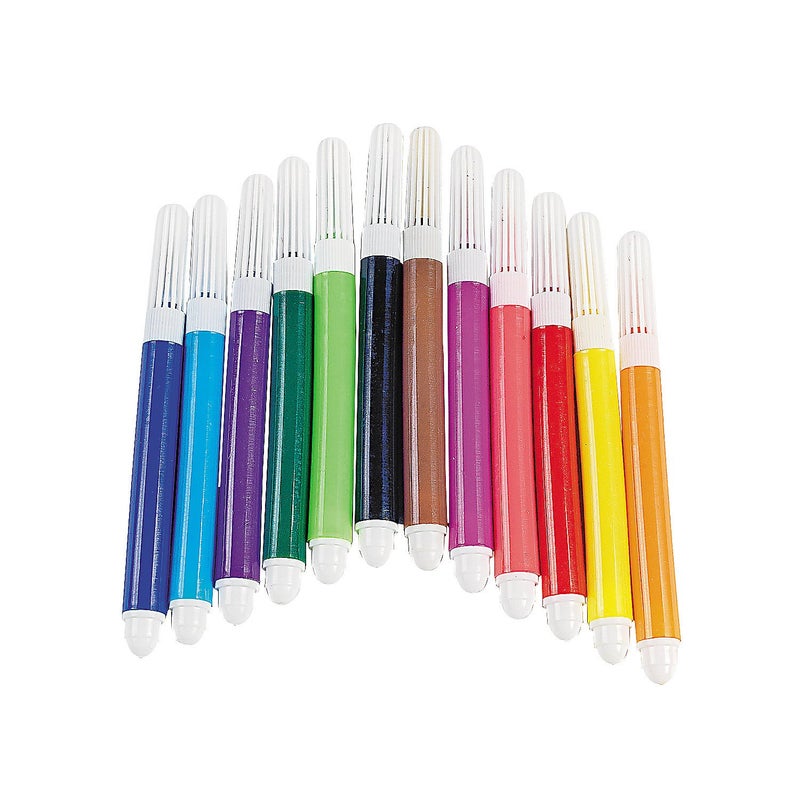 Fun Express 12 Mini Marker Sets For Kids 1 Dozen per set