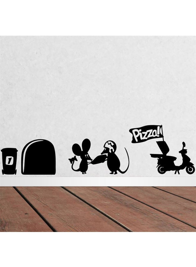 NIBEMINENT Animal Printed Wall Sticker Black/White 6.6x8.4x1cm  - Image 1