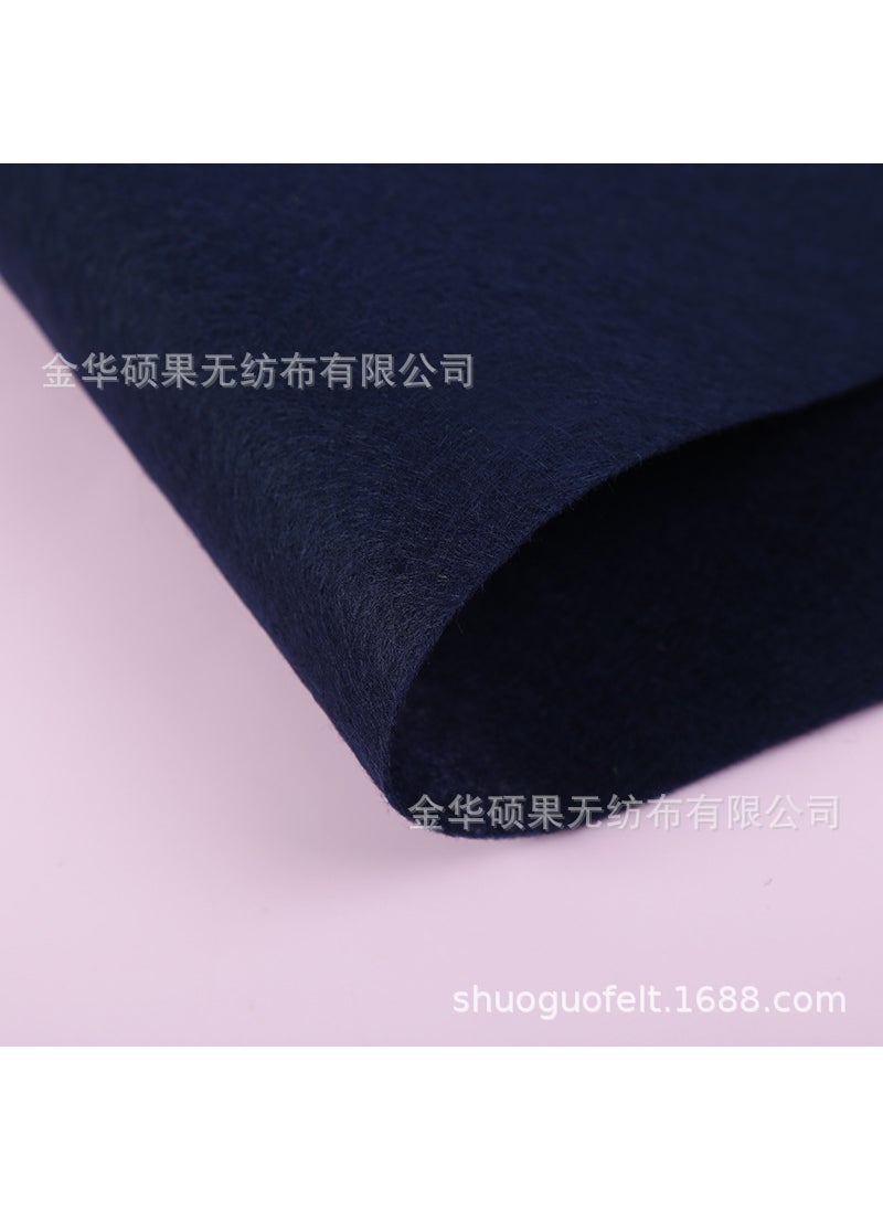Generic 2MM Thick Colored Felt Fabric for Crafts 1625 navy blue 