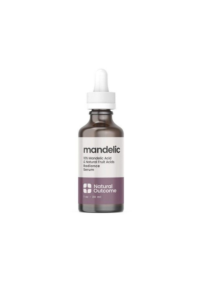 natural outcome - Mandelic Acid 10% : Antiaging Aha Facial Serum With Hyaluronic Acid : Targets Fine Lines Dark Spots And Wrinkles : Clarifies Acne And Stimulates Natural Collagen Production : 1 Oz - Image 1