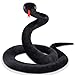 GDZRDFLH 80 in Stuffed Snake Animal Large Giant Plush Snake Lifelike Cute Stuffed Animal for Birthday Present Party Prank Prop Black - Image 2