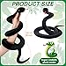 GDZRDFLH 80 in Stuffed Snake Animal Large Giant Plush Snake Lifelike Cute Stuffed Animal for Birthday Present Party Prank Prop Black - Image 4