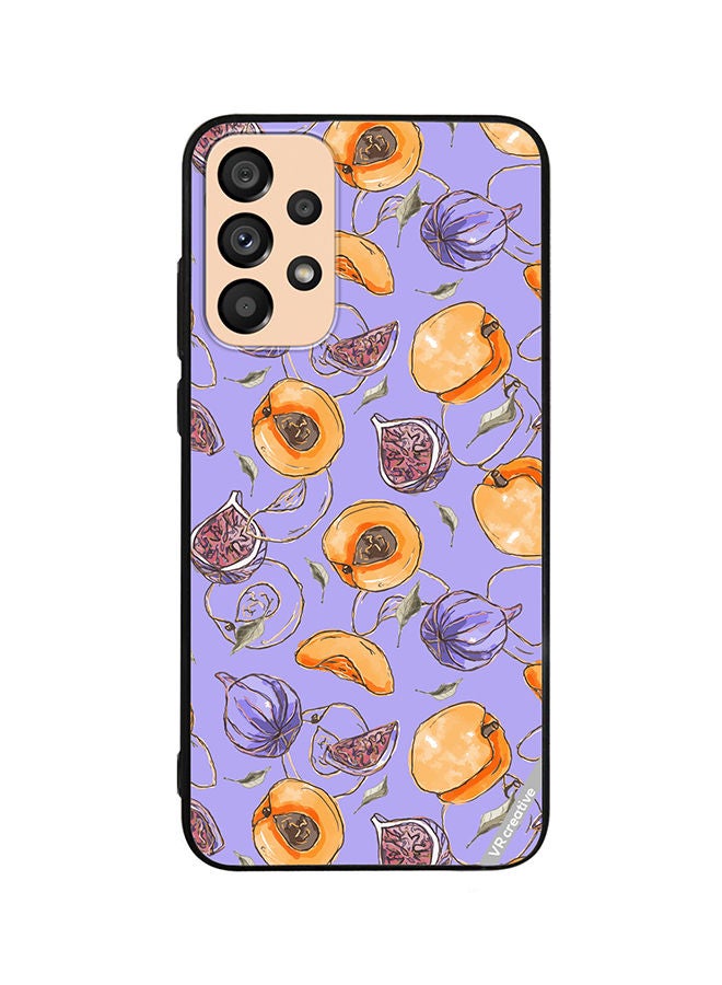 VR CREATIVE Protective Case Cover For Samsung Galaxy A33 5G Louryxappricot Design Multicolour - Image 1