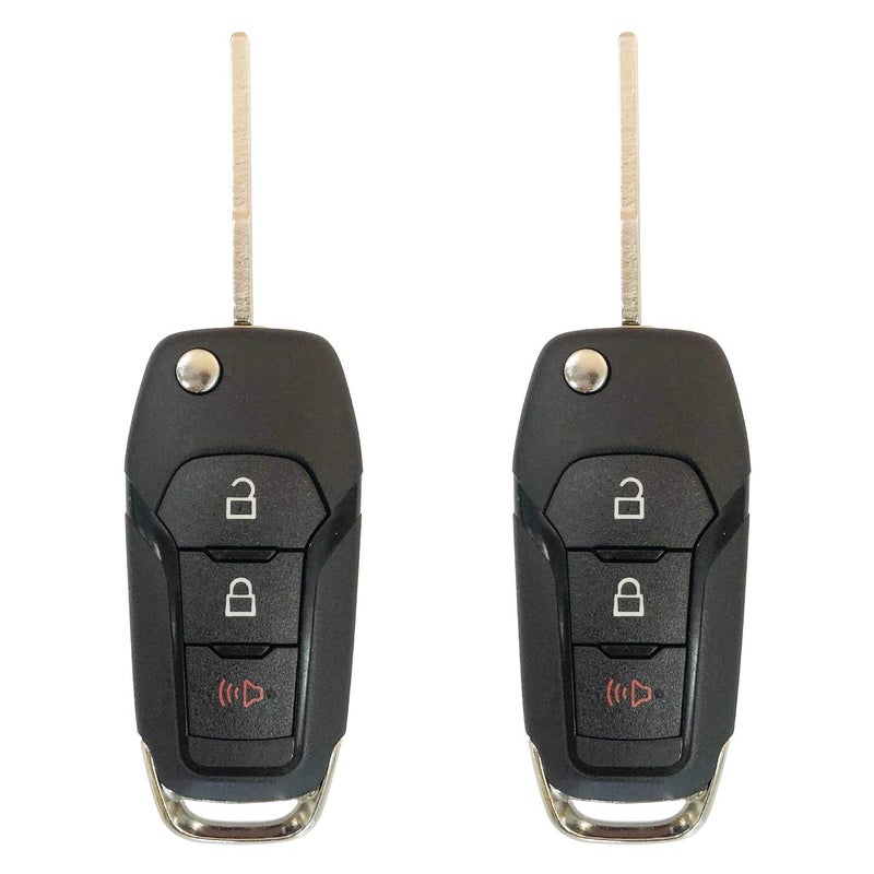 Replacement for 2015 2019 Ford F150 F250 350 Keyless Remote Flip Key Fob 164R8130 N5FA08TAAby AUTO KEY MAX Pair