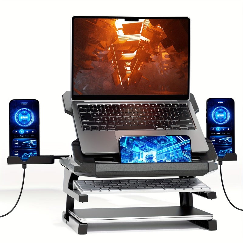 Ergonomic Adjustable Laptop Stand 13 15 Inches 360 Degree Rotating Phone Holder - Image 4