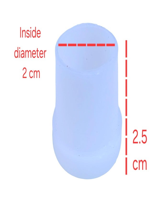 cutina Plastic Round Buffer/Bush/Pad/End Cap – 2 cm | White | Ideal for Furniture Base Protection & Anti-Scratch Support (20) - Image 2