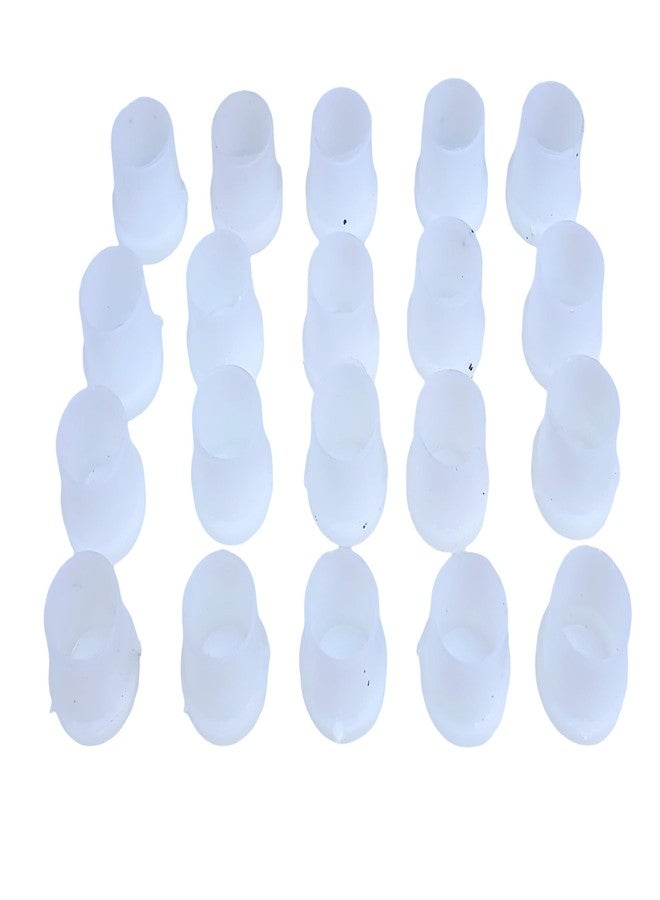 cutina Plastic Round Buffer/Bush/Pad/End Cap – 2 cm | White | Ideal for Furniture Base Protection & Anti-Scratch Support (20) - Image 1