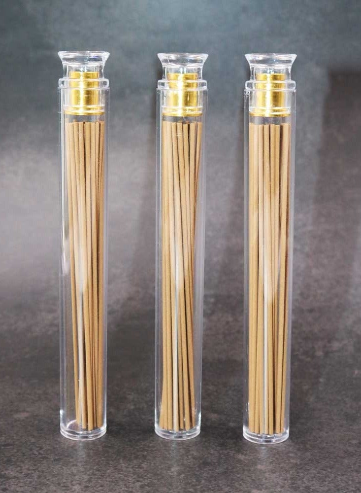Bakhoor BoSidin 3 sets of Bakhoor Incense Sticks Cambodian Oud Incense in Clear Tube with Incense Holder Cover - Image 1