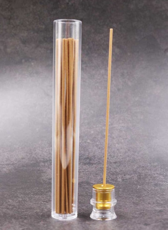 Bakhoor BoSidin 3 sets of Bakhoor Incense Sticks Cambodian Oud Incense in Clear Tube with Incense Holder Cover - Image 2