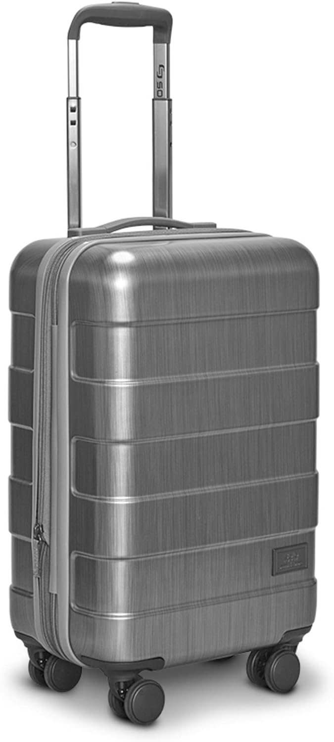 Solo New York Reserve CarryOn 22 Spinner Made from Recycled Materials Grey - Image 3