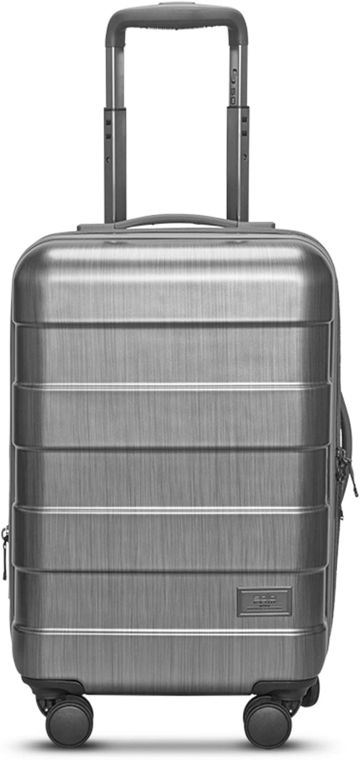 Solo New York Reserve CarryOn 22 Spinner Made from Recycled Materials Grey - Image 1