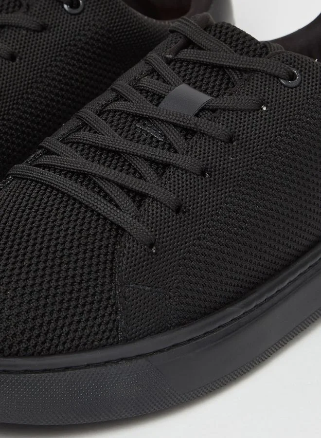 Styli Active Textured Lace Up Casual Shoes