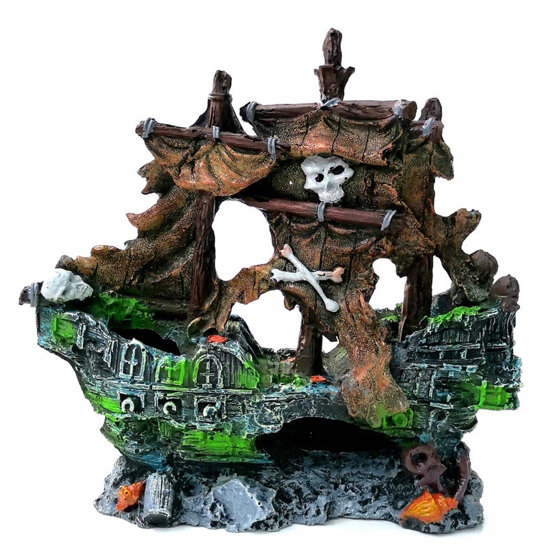 M2cbridge Antique Roman Column Ruins European Castle Aquarium Decorations Fish Tank Hideout Rocks Pirate Shipwreck