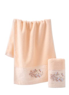 Excefore Bath Towels Soft Cotton, 100% Cotton Anti Odor Family Towels, Highly Absorbent Quick-Drying Lightweight Spa Towel for Bathroom (Pink)  - Image 3