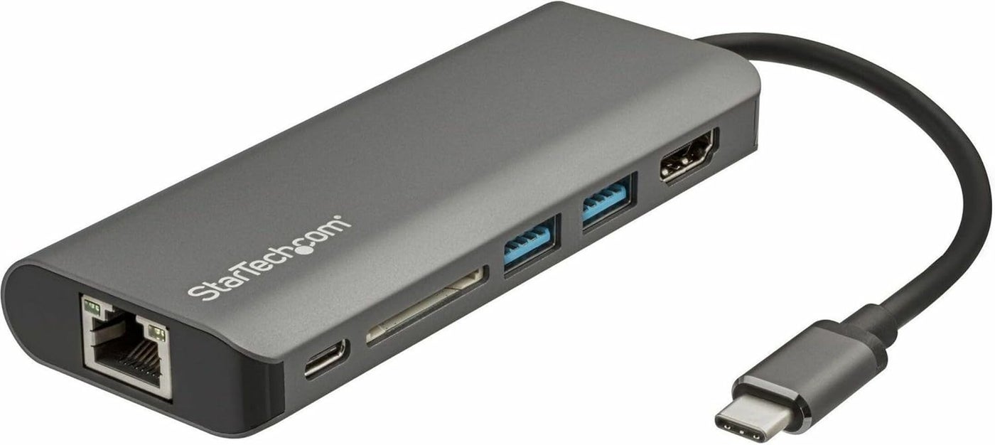 StarTechcom USB C Multiport Adapter USBC Travel Dock to 4K HDMI 3x USB 30 Hub SDSDHC GbE 60W PD 30 PassThrough Portable USBC Mini Docking Station USB TypeCThunderbolt 3 DKT30CSDHPD3