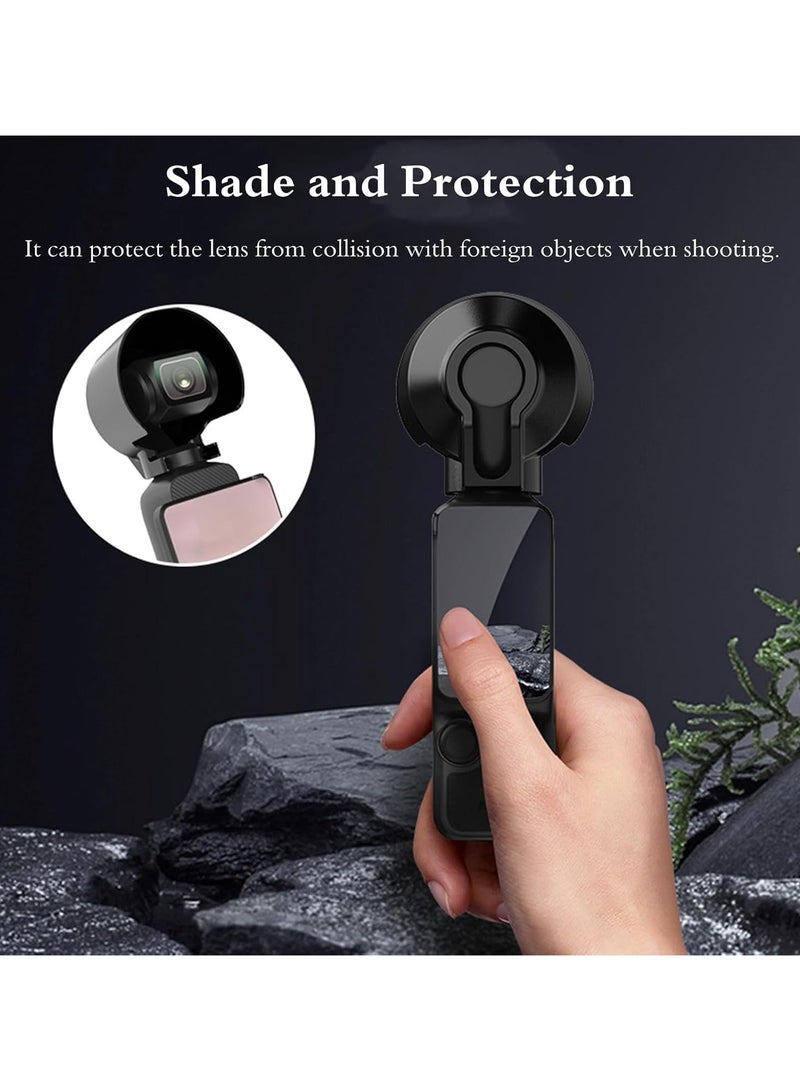 3 in 1 Pocket 3 Acessories Sun Hood, Camera Lens Sunshade Protector, Screen Cover Protector with Camera Frame for DJI OSMO Pocket 3, Dustproof Scratchproof  - Image 4