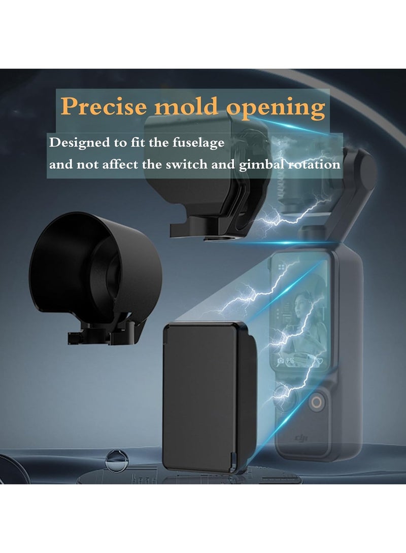 3 in 1 Pocket 3 Acessories Sun Hood, Camera Lens Sunshade Protector, Screen Cover Protector with Camera Frame for DJI OSMO Pocket 3, Dustproof Scratchproof  - Image 5