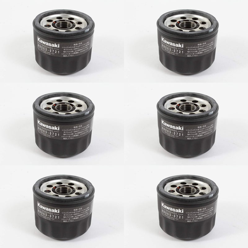 Kawasaki 6 Pack Genuine 49065-0721 Oil Filter OEM Replaces 49065-7007 - Image 5