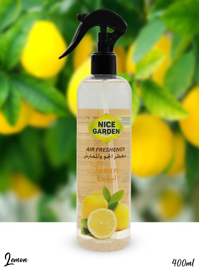 ليمون معطر جو برائحة الليمون للسيارة والمنزل والمكتب 400 مل معطر جو يدوم طويلاً - Image 2