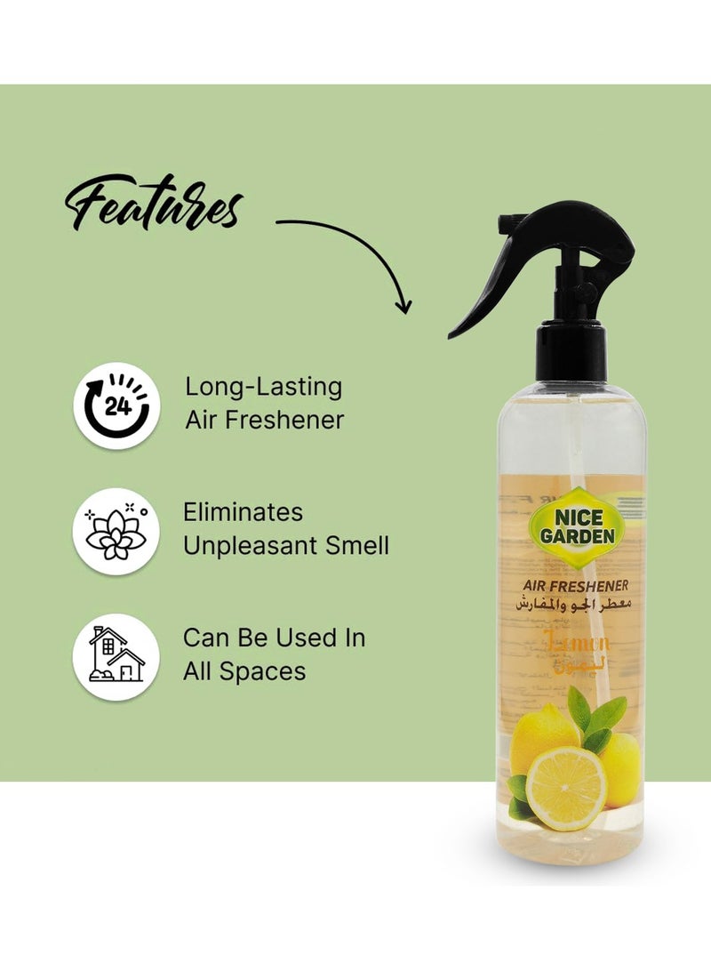ليمون معطر جو برائحة الليمون للسيارة والمنزل والمكتب 400 مل معطر جو يدوم طويلاً - Image 4