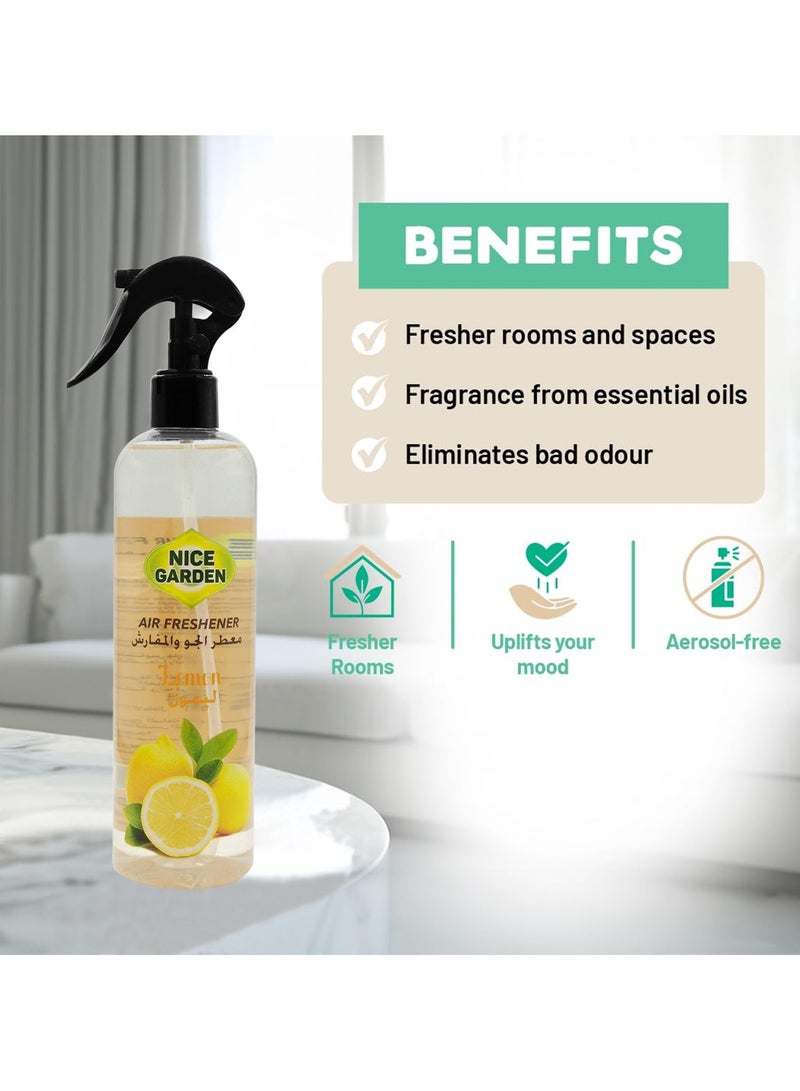 ليمون معطر جو برائحة الليمون للسيارة والمنزل والمكتب 400 مل معطر جو يدوم طويلاً - Image 3