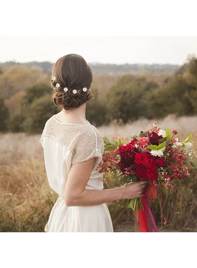 Honbay 10PCS Black Round Head Spiral Bobby Hair Pins Twist Screw Hair Pins Spin Pins Bun Stick Pick 14mm Dia Pearl - Image 5