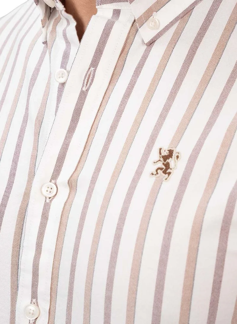 GIORDANO Men's Oxford Long Sleeve Shirt