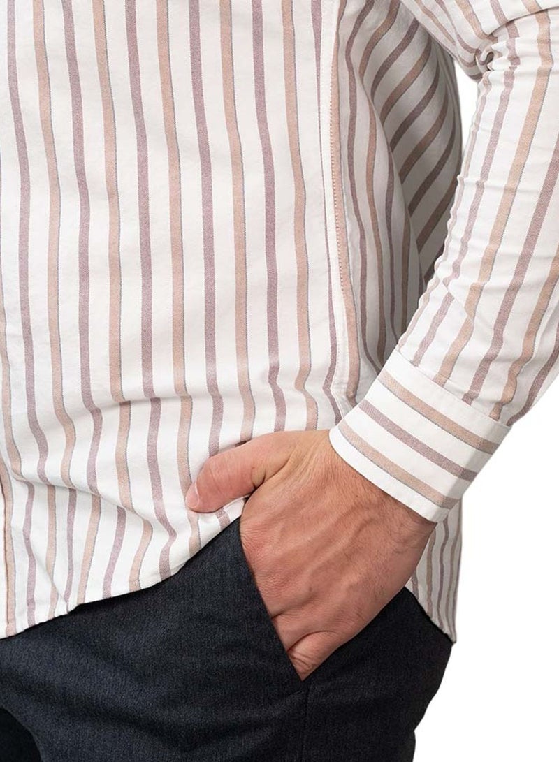 GIORDANO Men's Oxford Long Sleeve Shirt - Image 3