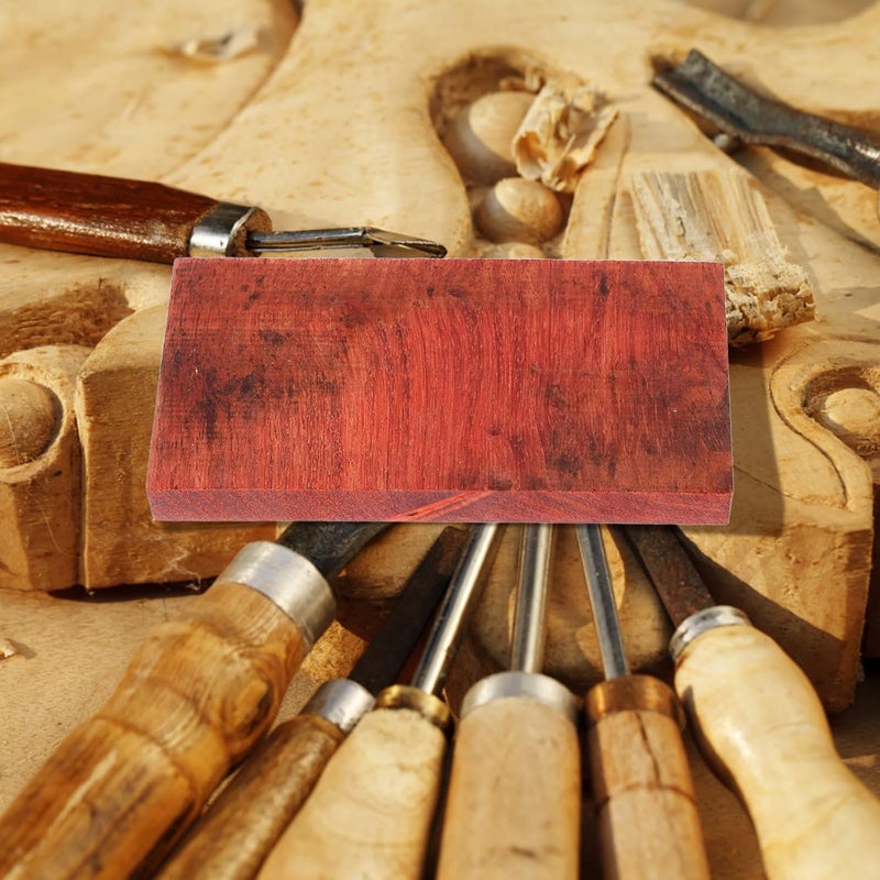 Thickened Slant Cut Wood Slices for Comb Making and DIY Carving, Beveled Edge Wood Blocks for Woodcraft Projects and Hand Carving Arts Supplies - Image 5