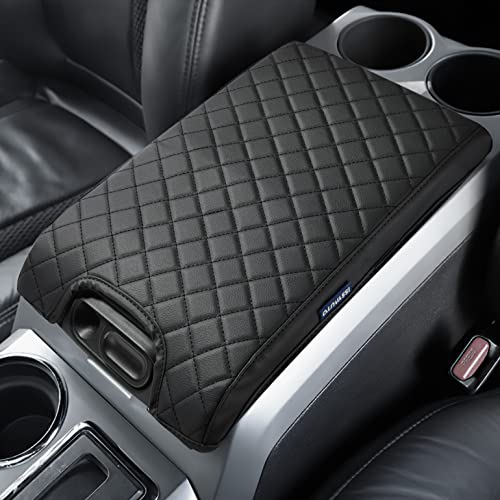 ISSYAUTO Center Console Cover Armrest lid Cover Compatible with 2009-2014 F150, Leather Arm Rest Covering for Car, Well-Make Durable Middle Console Cover Armrest Box Protective Cover - Image 1
