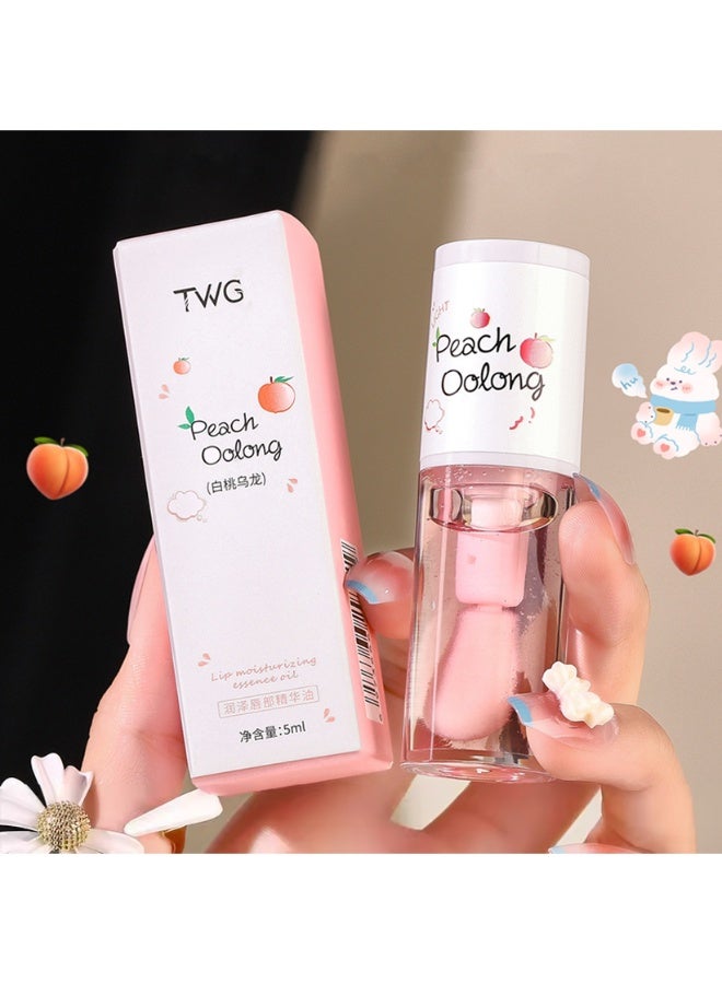 TWG زيت مرطب للشفاه، ملمع شفاه لترطيب الشفاه، بلسم مرطب للشفاه لمنع التشقق، زيت للشفاه، وبلسم للشفاه - Image 1