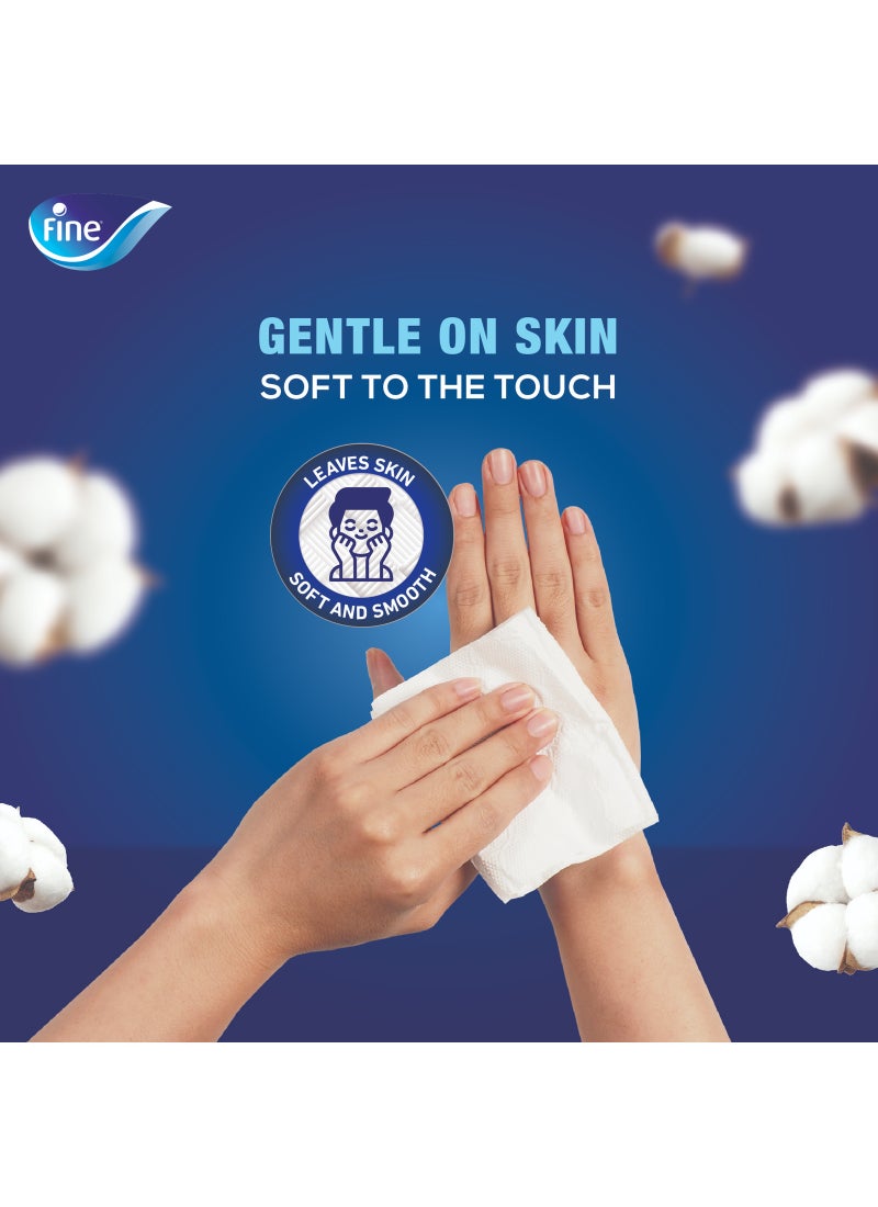 Fine Classic Facial Tissue, Sterilized Tissue Box 170 Sheets x 2 Ply Pack of 5 - Image 4