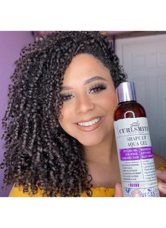 CURLSMITH CURLSMITH - Shape Up Aqua Gel, Lightweight Styling Gel with Proteins for Damaged Hair (8 fl oz)  - Image 3