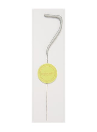 Silver Sparkler Candle - Number 7 - view 3