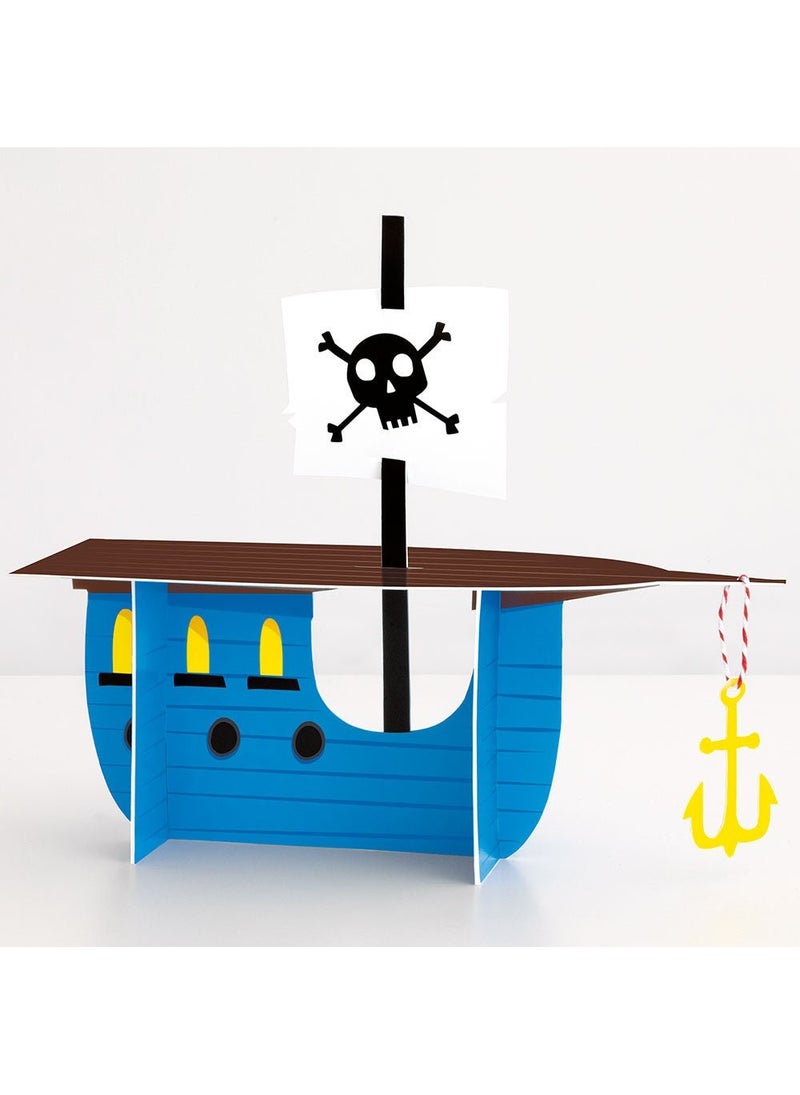 Unique Pirate Ahoy Table Decoration Cardboard 27x30cm - Image 1