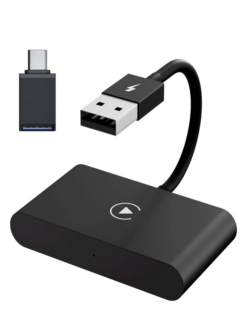 Wireless CarPlay Adapter for iPhone, Wireless Auto Car Adapter, Apple Wireless Carplay Dongle, Plug Play 5GHz WiFi Online Update (black) - Image 1