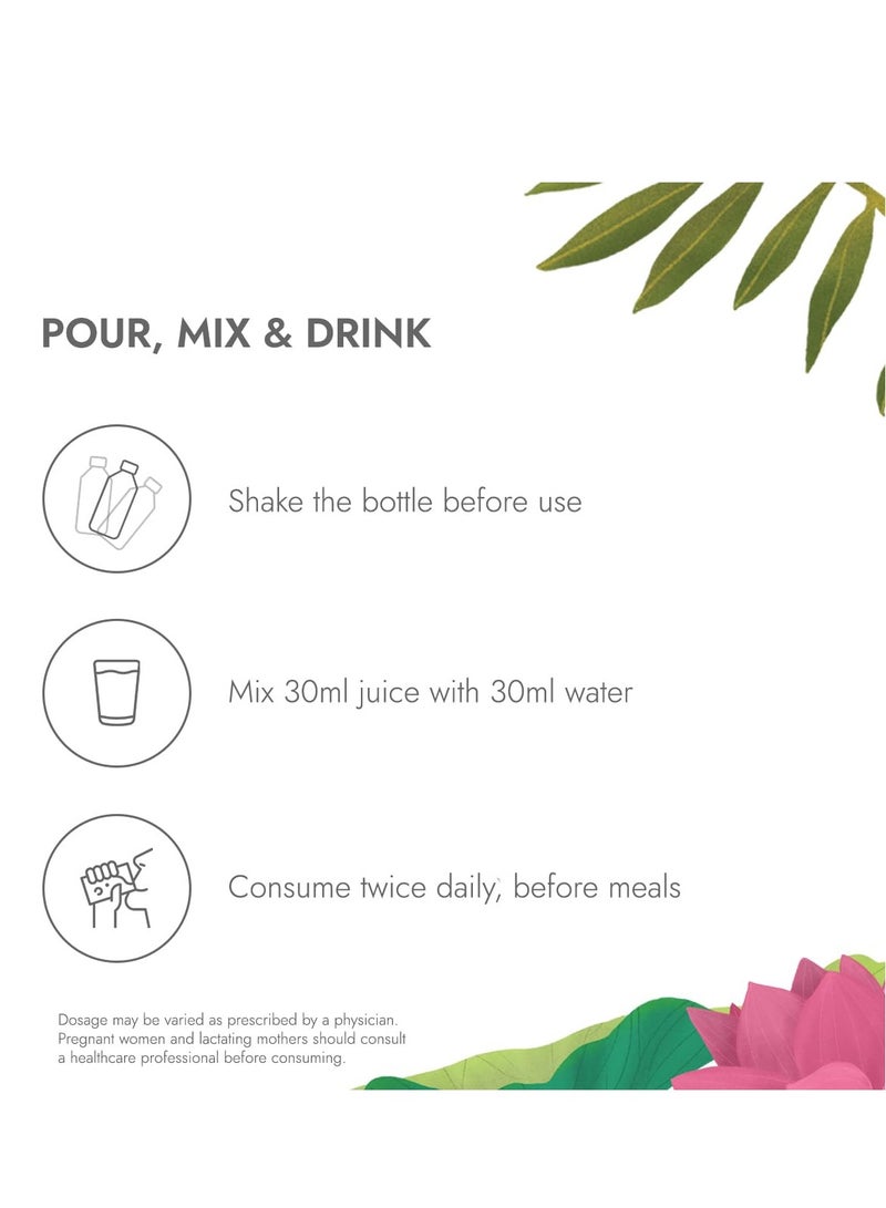 Kapiva Kapiva Thar Aloe Vera Juice (with Pulp) | Rejuvenates Skin and Hair | Natural Juice for Skin Care | No Added Sugar (1L) - Image 4