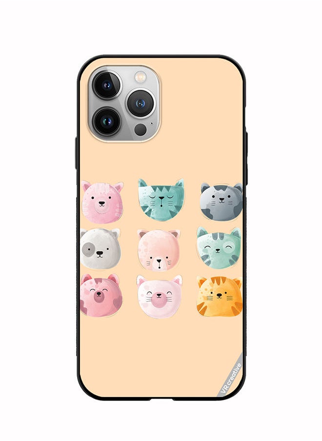 VR CREATIVE Protective Case Cover For Apple iPhone 11 Pro Max Cute Faces Design Multicolour  - Image 1