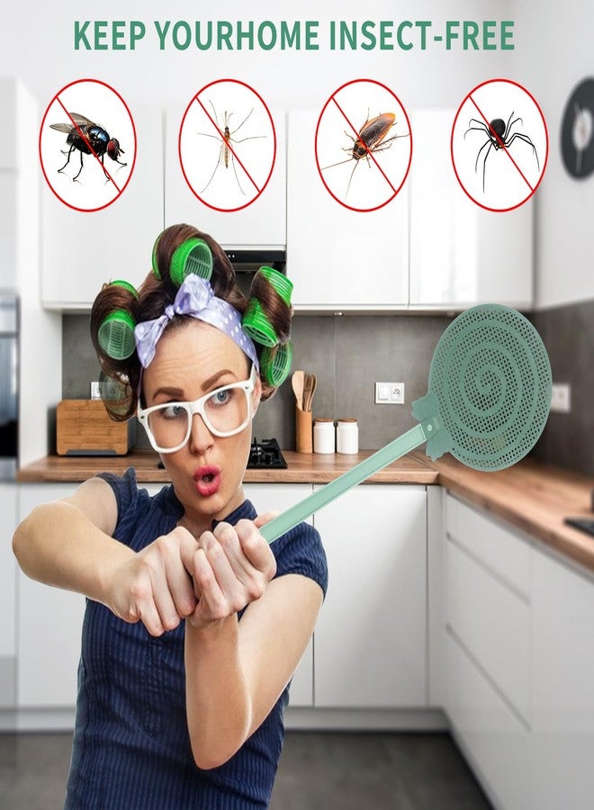redtrout Fly Swatter, Fly Swatter for Indoors, FlySwatter, Fly Swatters Green 2PCS - Image 5
