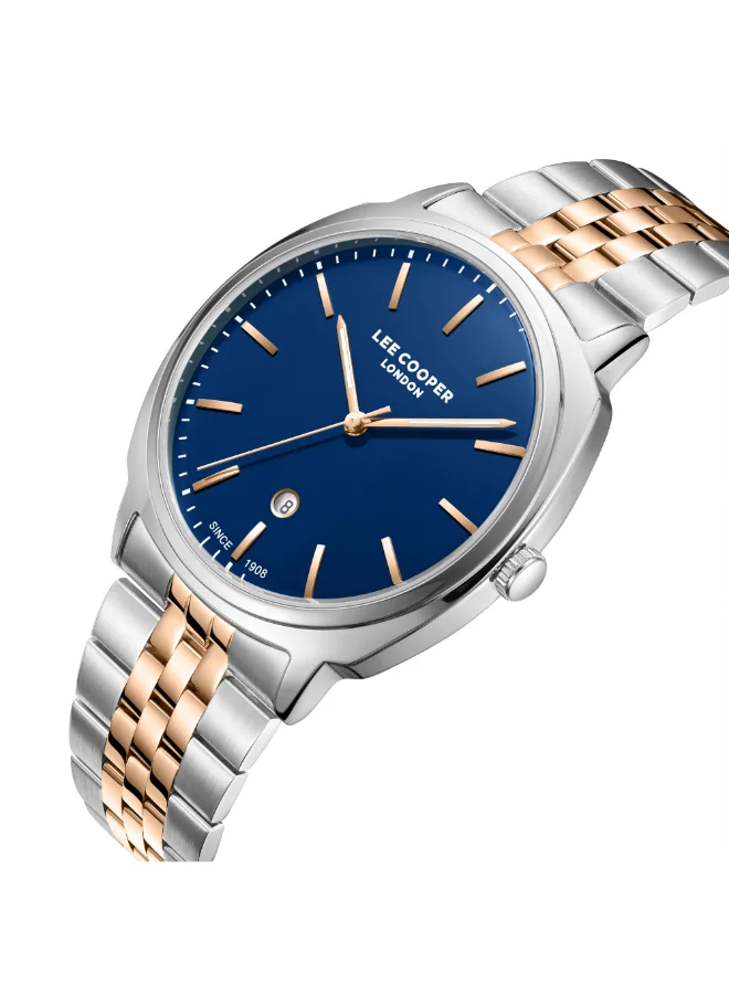 لي كوبر ساعة يد رجالية معدنية بعقارب . -  مم