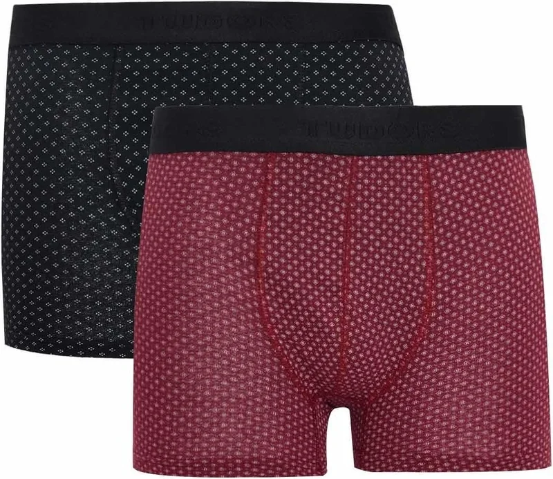 Tudors Men's 2-Piece Cotton Lycra Flexible Fabric Boxer