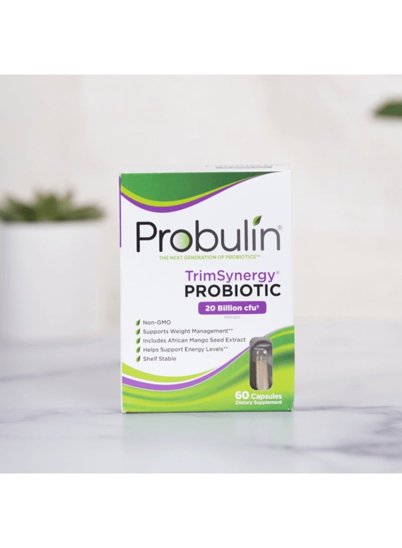 Probulin TrimSynergy Probiotic 20 Billion, 60 Capsules - Image 1