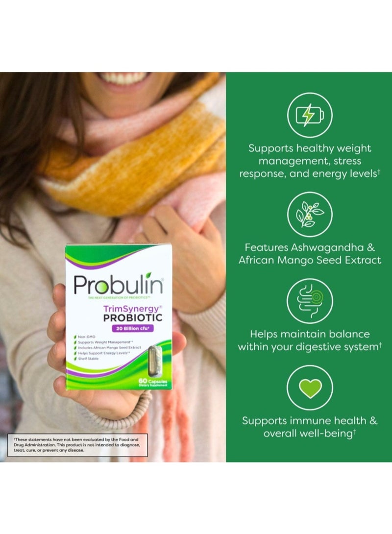 Probulin TrimSynergy Probiotic 20 Billion, 60 Capsules - Image 3
