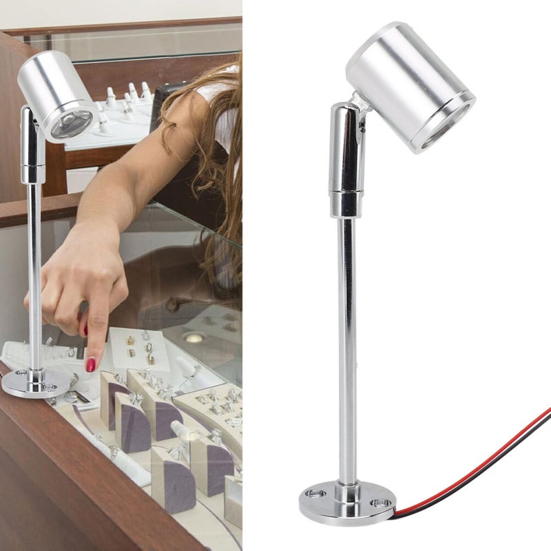 مصباح متقاطع LED: تصميم قابل للتعديل من الألومنيوم الملفوف بالكهرباء - مصباح صغير للحماية من العينات للإستخدام الداخلي في عروض المجوهرات، عروض الخزائن والإضاءة التكميلية المنزلية - Image 3