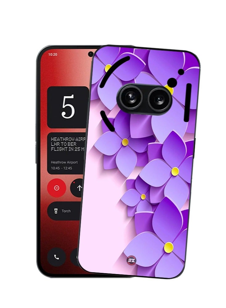 Service Zone غطاء خلفي واقي للهاتف بتصميم زهور ثلاثي الأبعاد ل هاتف ناثينغ 2A 5G - Image 3