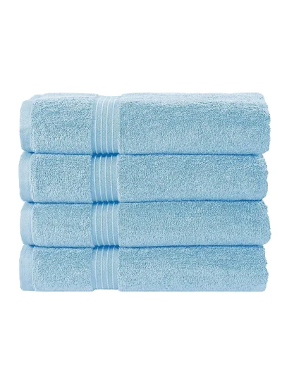 Bliss Casa 4-Piece 100% Combed Cotton 550 GSM Quick Dry Highly Absorbent Thick Soft Hotel Quality For Bath And Spa Bathroom Towel Set Burgundy 70x140cm
