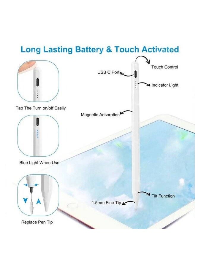 ريماكس قلم اللمس النشط Remax AP08 ثنائي النظام مع نظامين متعددي الأغراض مع وظيفة رفض راحة اليد المغناطيسية - Image 3