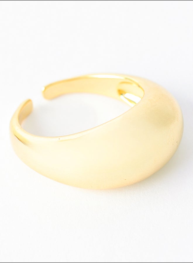 اخر العنقود خاتم قابل للتعديل شكل دبله مجوفه - Image 2